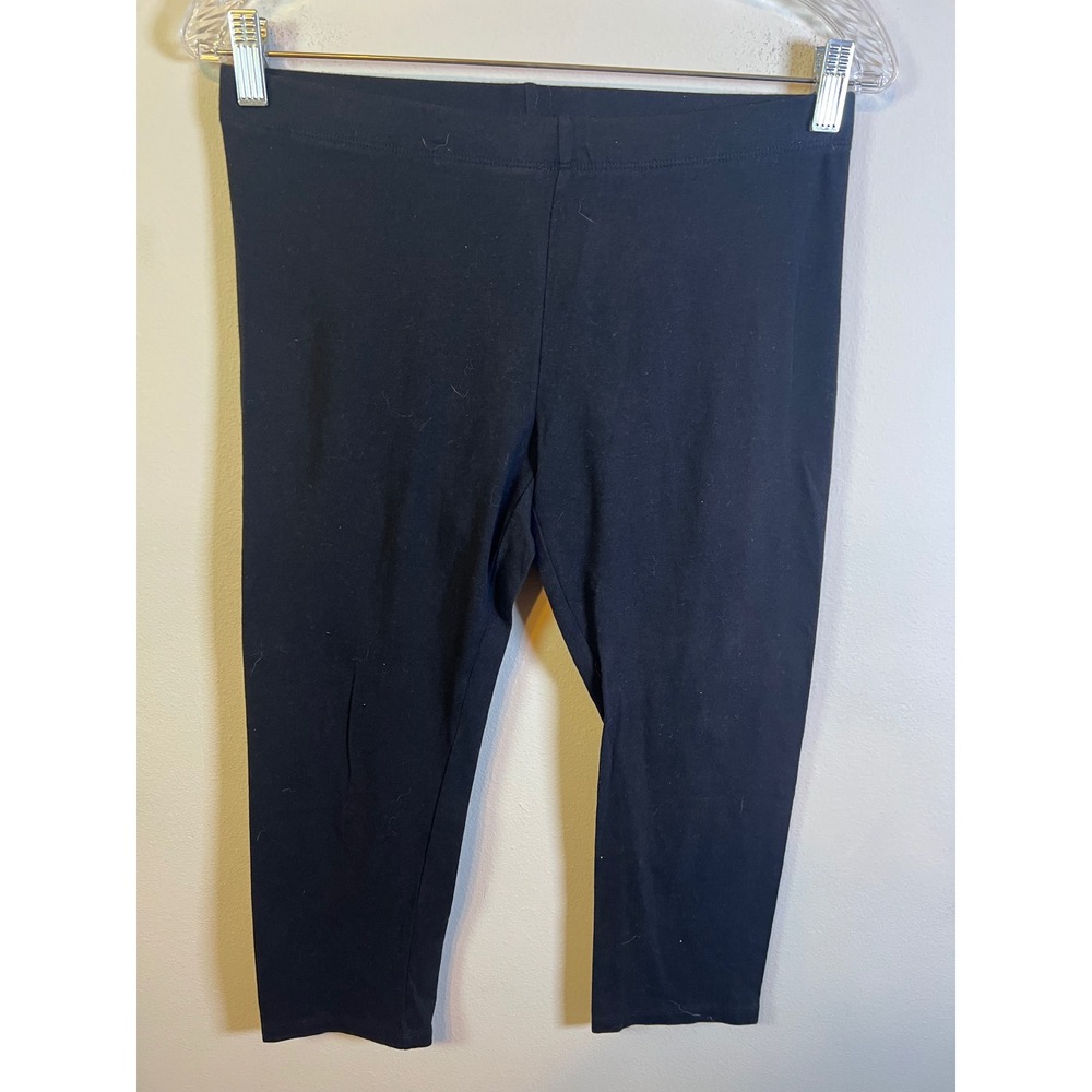 Unbranded Women Capri Leggings Cotton Blend Black Size M